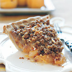 Apricot Pie with Candied Ginger and Crunchy Topping