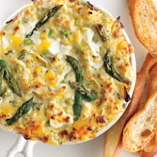 Spring Vegetable and Goat Cheese Dip