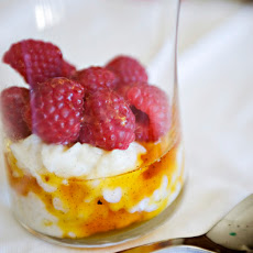 Vanilla Raspberry Rice Pudding