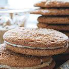 Hazelnut-Cream-Stuffed Snickerdoodle Sandwich Cookies