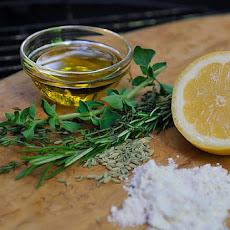 Grilled Lemon and Herb Flatbread