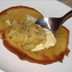 Caramelized Bananas in Pine Nut Cookie Bowls
