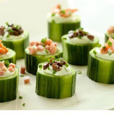 Creamy Cucumber Chive Cups