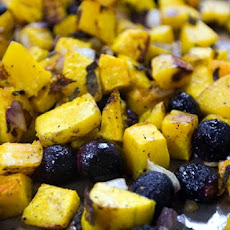 Roasted Butternut Squash, Red Grapes, and Sage