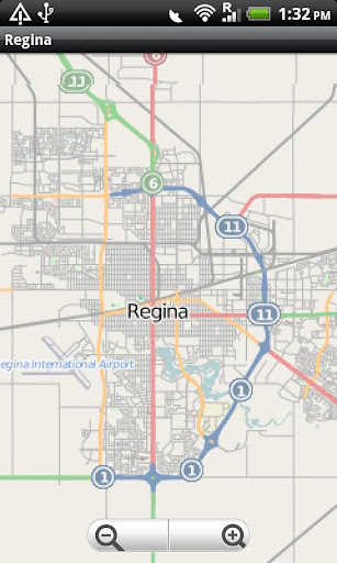 Regina Street Map