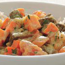 Tropical Sweet Potato Rice and Lamb