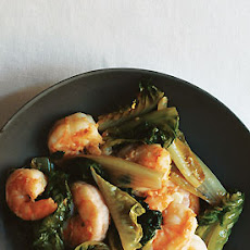 Shrimp and Romaine Stir-Fry