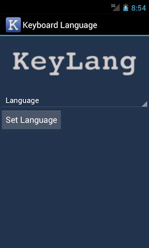 Keyboard Language