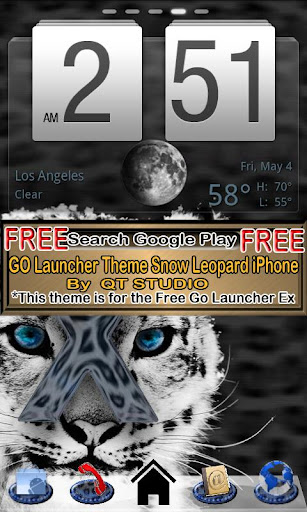 【免費個人化App】Snow Leopard theme go SMS QT-APP點子