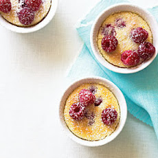 Raspberry Lemon Pudding Cakes