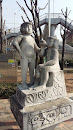 Sculpture At Dog Park