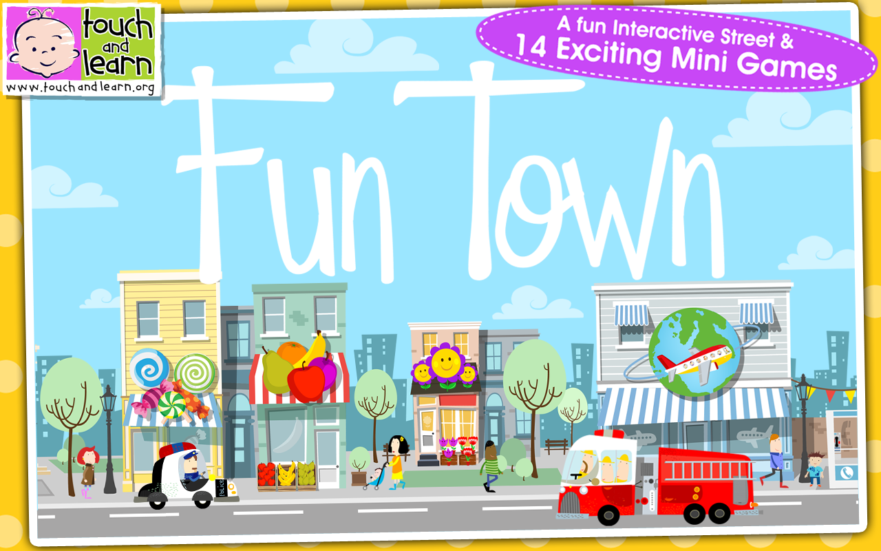 Android application Fun Town for Kids screenshort