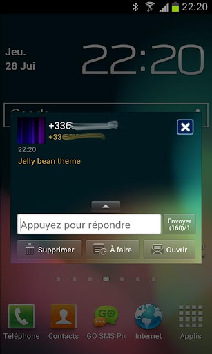 【免費個人化App】Go SMS Jelly Bean 4.1 theme-APP點子