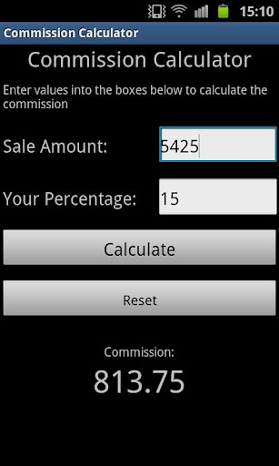 Commission Calculator