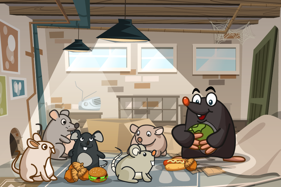Android application Mole Story for kids 7-9 years screenshort