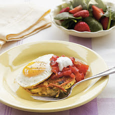 Zucchini-Potato Pancakes with Eggs