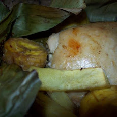 Chicken & Coconut in Banana Leaves