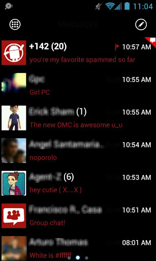 GOSMS WP7 Red Theme Free