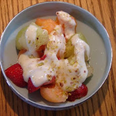 Dip Topped  Fruit Salad