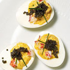 Lobster and Caviar Deviled Eggs