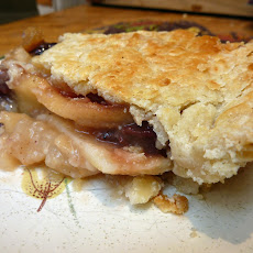 Pear and Dried Fruit Honey Pie with Blue Cheese Crust