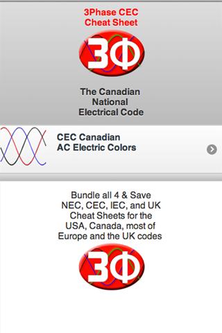 3Ph Cheat Sheet CEC Electrical