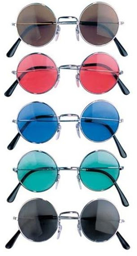 Gafas hippie de colores