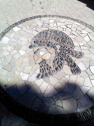 Mosaique Au Sol D'une Tete De Grec