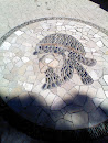 Mosaique Au Sol D'une Tete De Grec