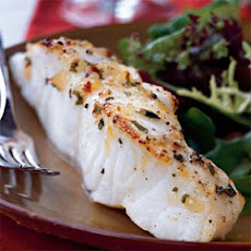 Broiled Sea Bass with Pineapple-Chili-Basil Glaze
