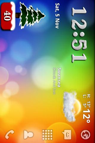 Christmas Battery Widget