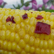 White Corn on the Cob Seasoned With Chipotle Peppers and Butter!
