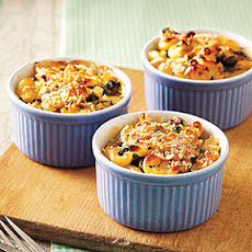 Individual Spinach Mac and Cheese Gratins