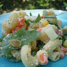 Rainbow of Colours Pasta Salad