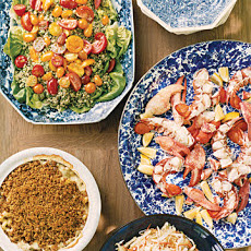 Tabbouleh with Red and Gold Tomatoes