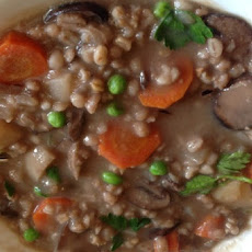 Whole Oats, Barley and Mushroom Stew