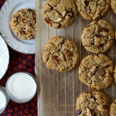 Almond Butter, Dark Chocolate & Coconut Cookies