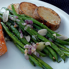 Green Beans, Roasted With Garlic, Shallots and Pine or Hazelnuts