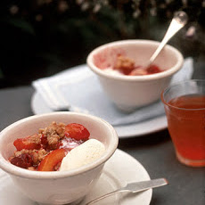 Raspberry, Nectarine, and Mango Crumble