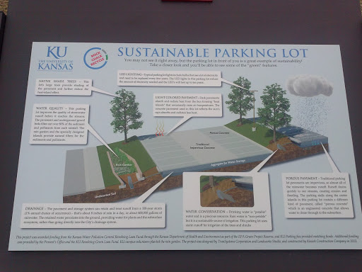 KU's Sustainable Parking Lot