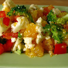Cauliflower Orange Salad (Raw Food)