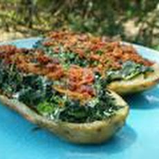 Ww 2 Points - Potato Skins With Creamy Spinach and Turkey Bacon