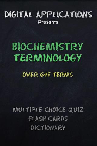 645+ BIOCHEMISTRY Terms Quiz