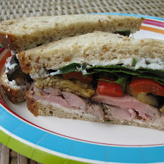 Grilled Pork And Veggies Sammich