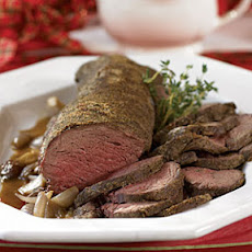 Beef Tenderloin with Shallot Sauce