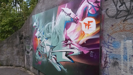 Girl with Horses Graffiti