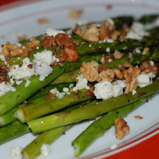 Roasted Asparagus W/ Blue Cheese & Toasted Walnuts