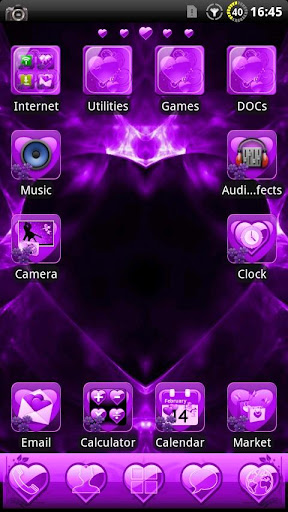 Valentine Purple GO Theme