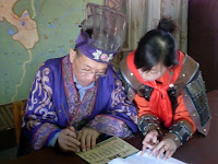 Calligrapher signing Yang Guan visas