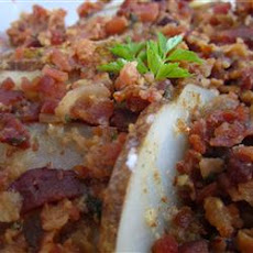 Sliced Potatoes with Bacon and Parsley